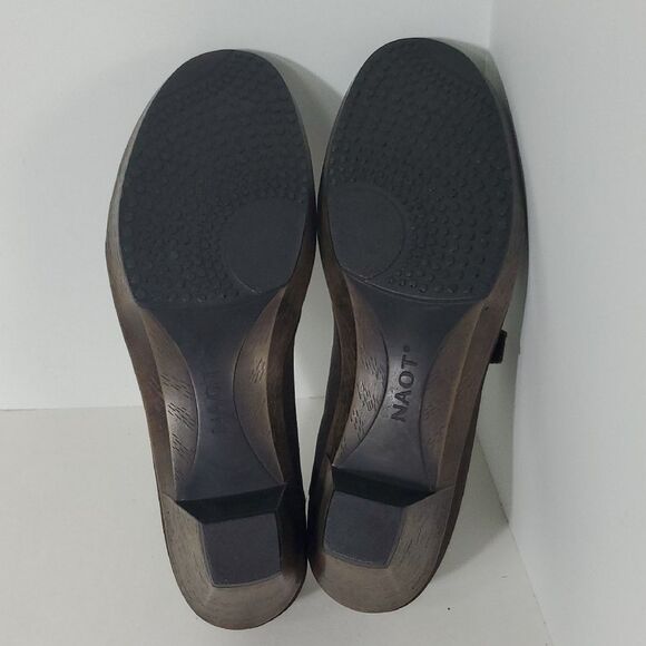 Naot Muse Mary Jane Heels Dark Brown Leather Women's Size 9 EU 40 - Picture 9 of 9